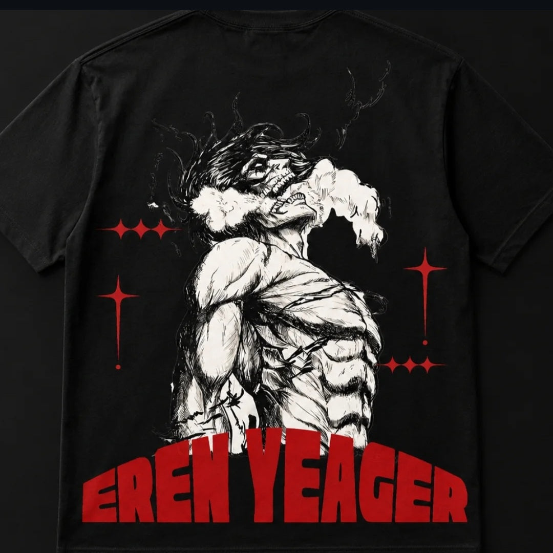 EREN (AOT) UNISEX OVERSIZED TEES