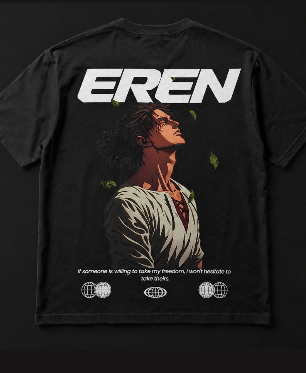 EREN (AOT) UNISEX OVERSIZED TEES