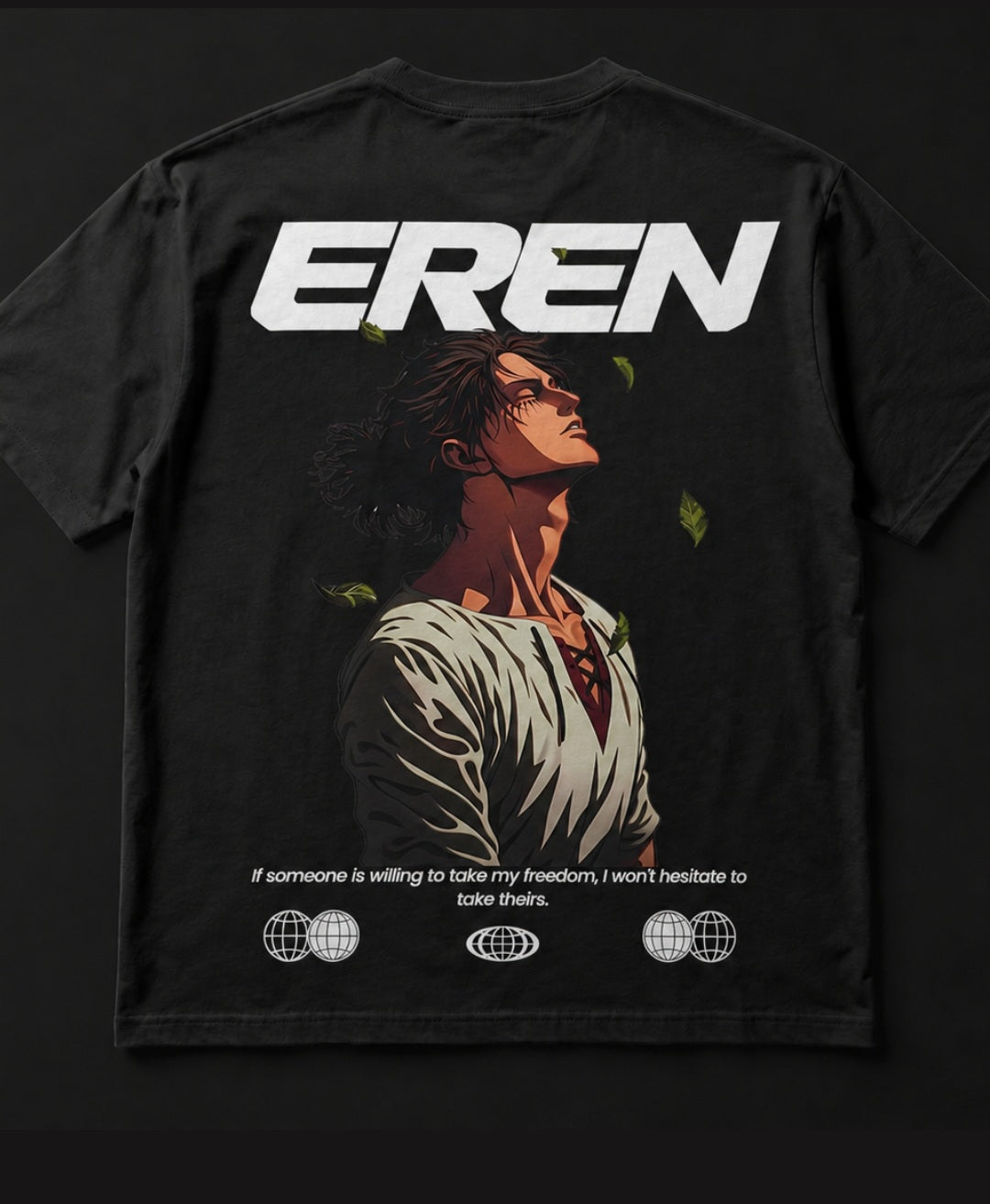 EREN (AOT) UNISEX OVERSIZED TEES