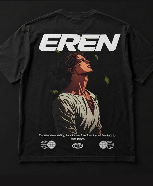 EREN (AOT) UNISEX OVERSIZED TEES