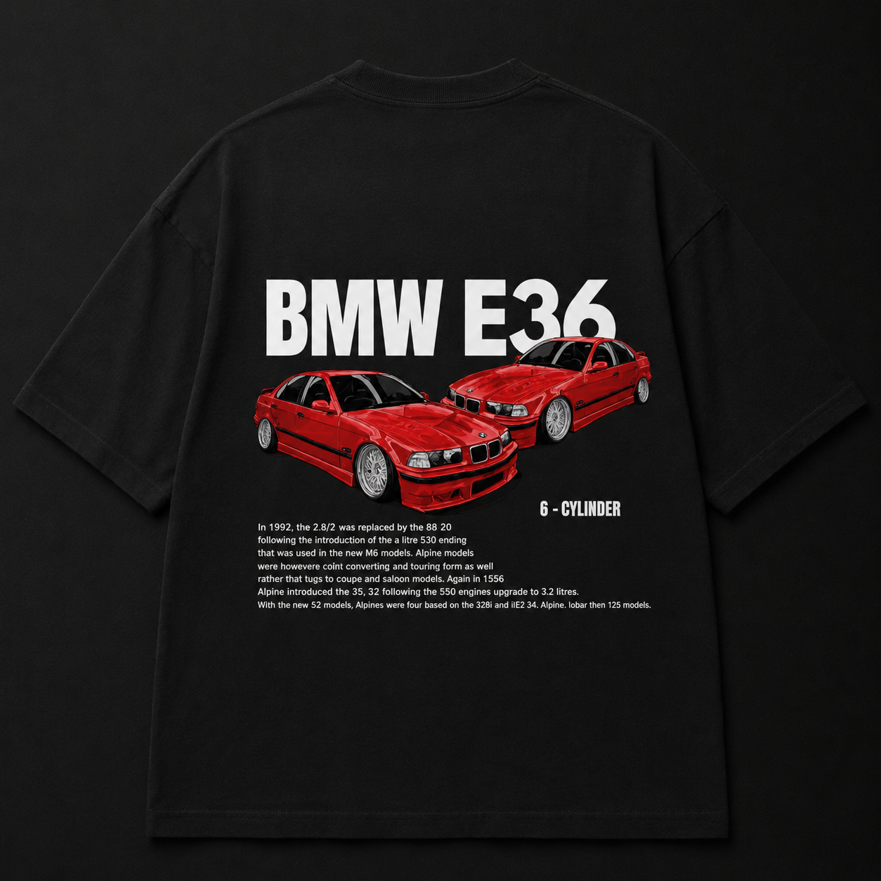 BMW E36 UNISEX OVERSIZED TEES