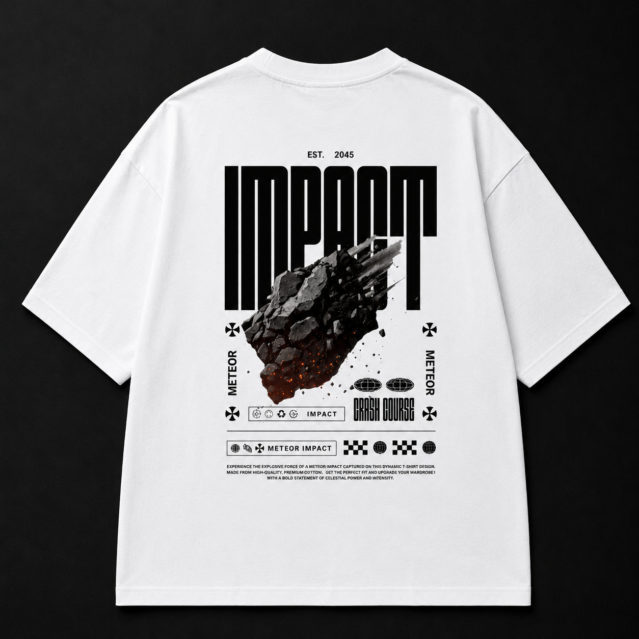 IMPACT SPACE UNISEX OVERSIZED TEES